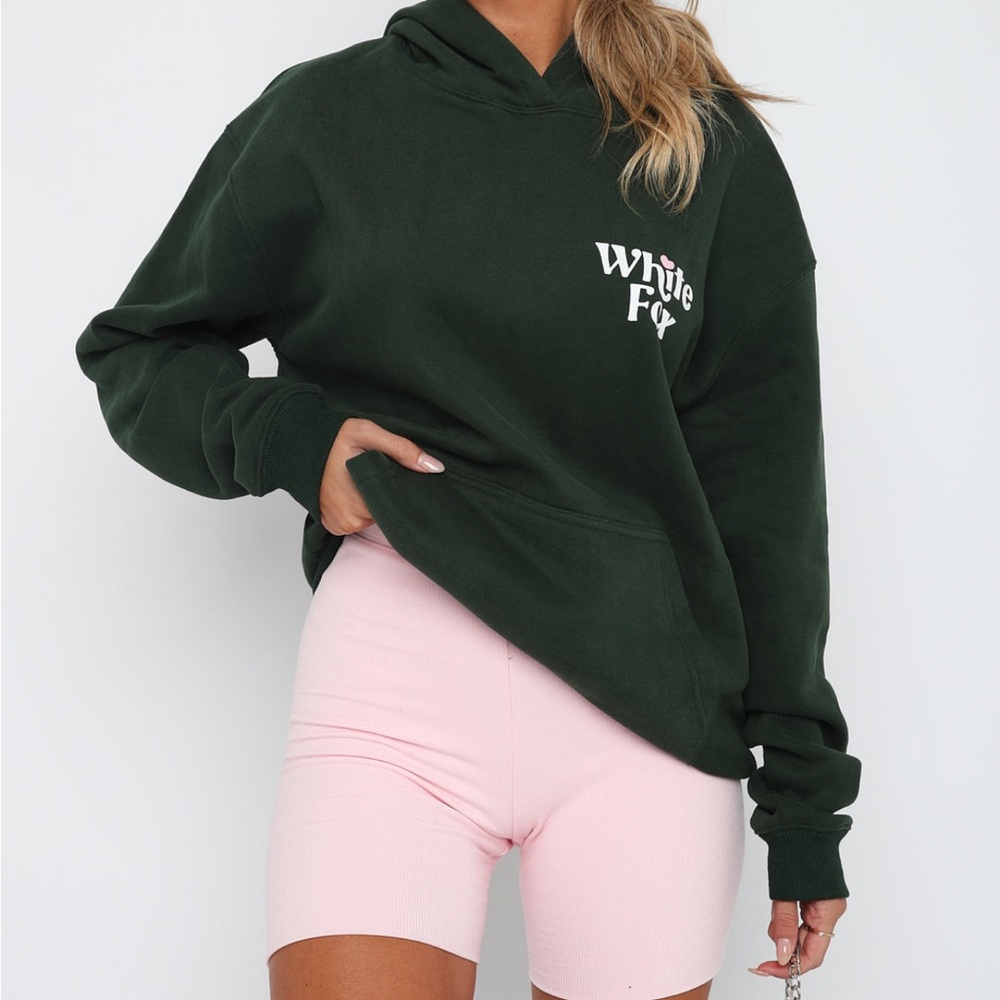 Oversized Green Long Sleeve Hoodie